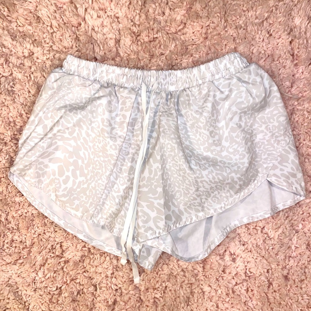 Cheetah print women’s athletic shorts